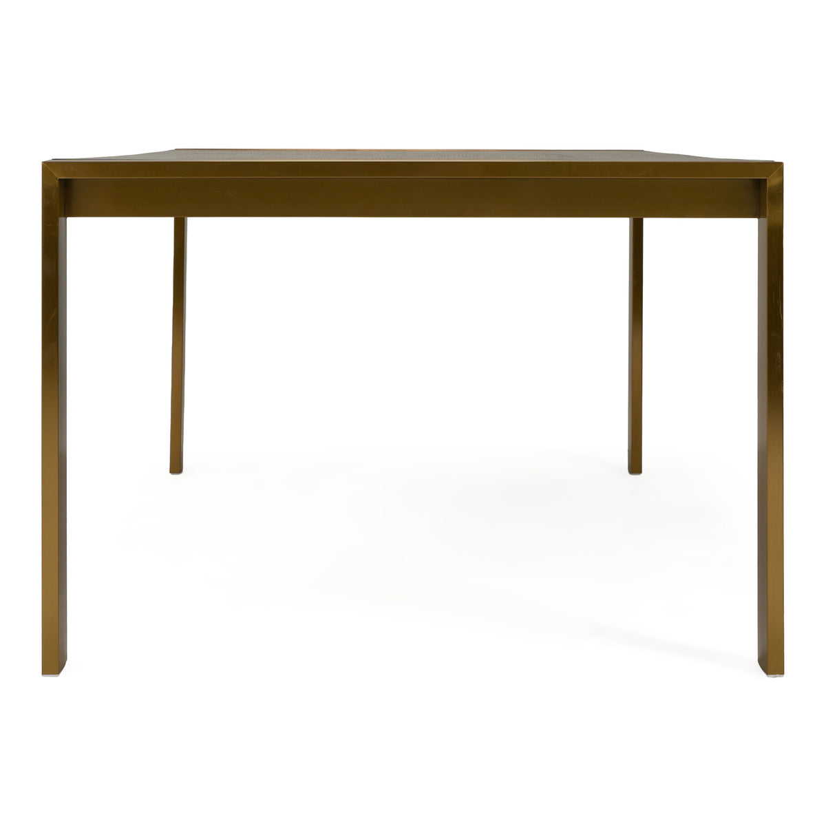Fauna Modern Wenge and Brass Dining Table
