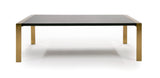 Fauna Modern Wenge and Brass Dining Table