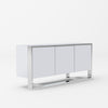 Fauna Modern White High Gloss & Stainless Steel Buffet