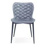 Felicia Modern Grey & Black Dining Chair (Set of 2)