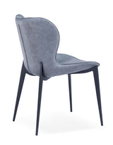 Felicia Modern Grey & Black Dining Chair (Set of 2)