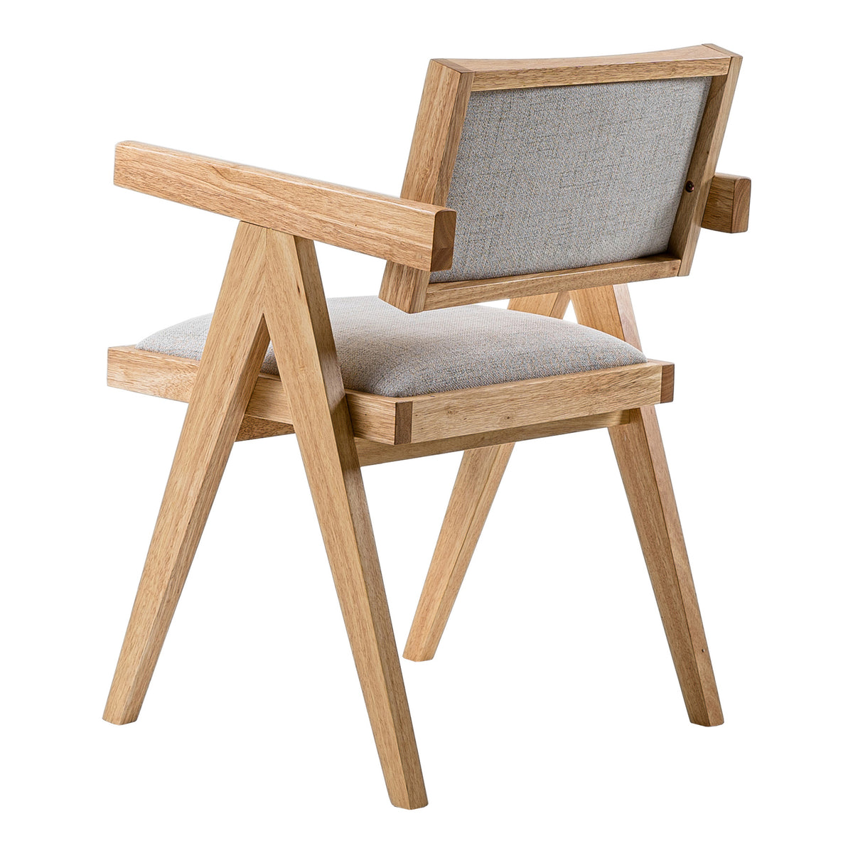 Fern Modern Natural and Beige Dining Chair Set of 2