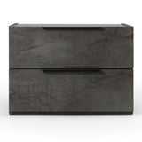 Ferrara Modern Volcano Oxide Grey Nightstand
