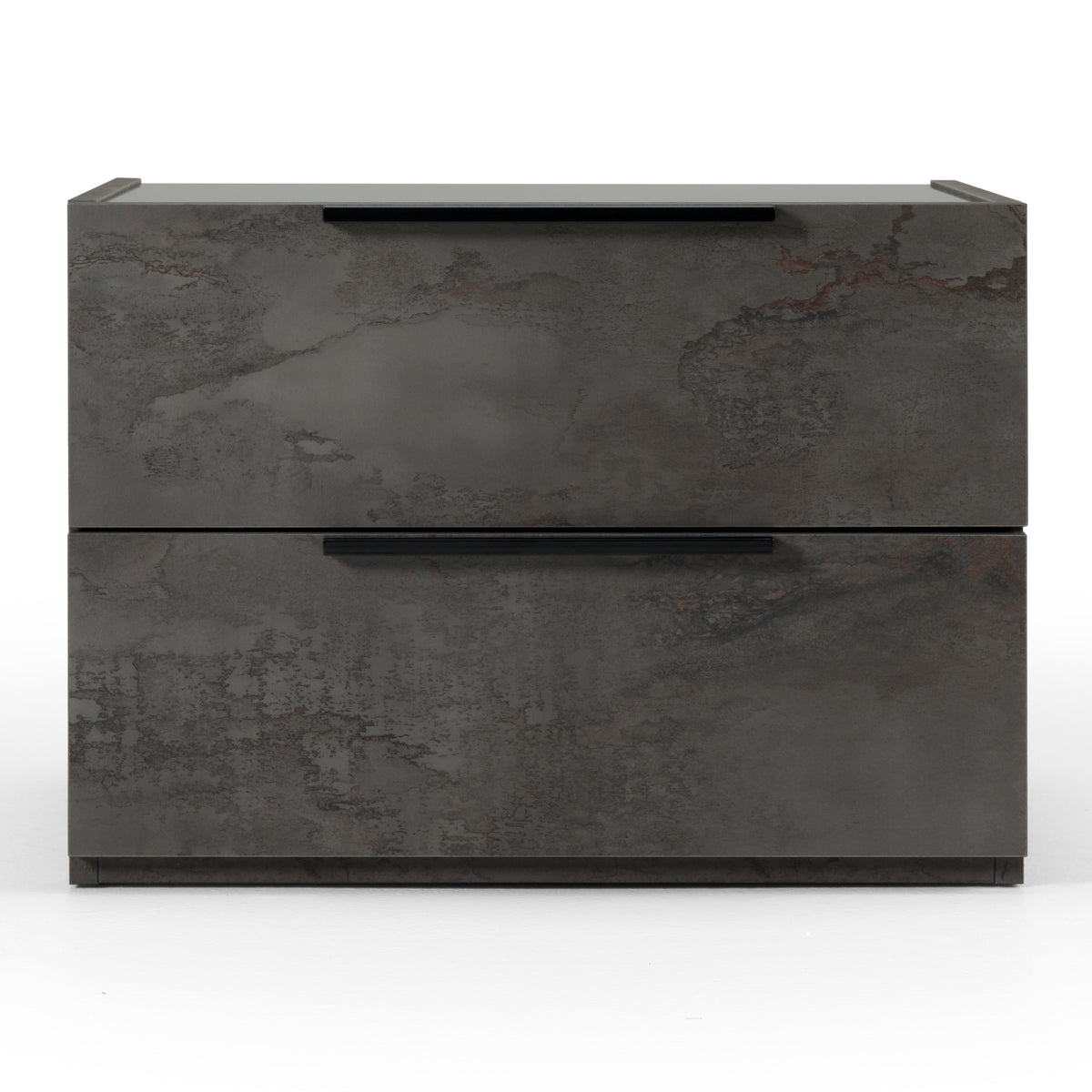 Ferrara Modern Volcano Oxide Grey Nightstand