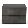 Ferrara Modern Volcano Oxide Grey Nightstand