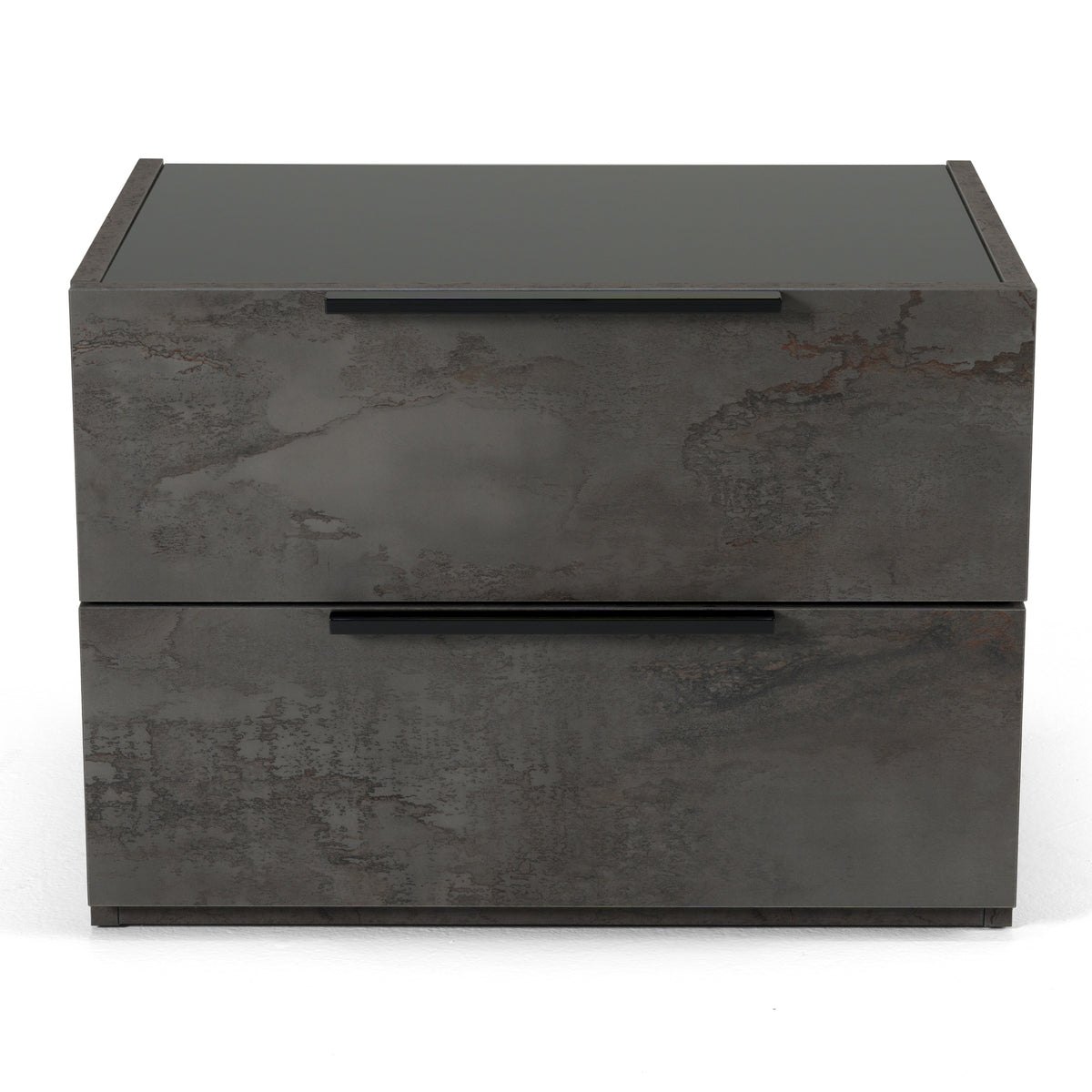 Ferrara Modern Volcano Oxide Grey Nightstand