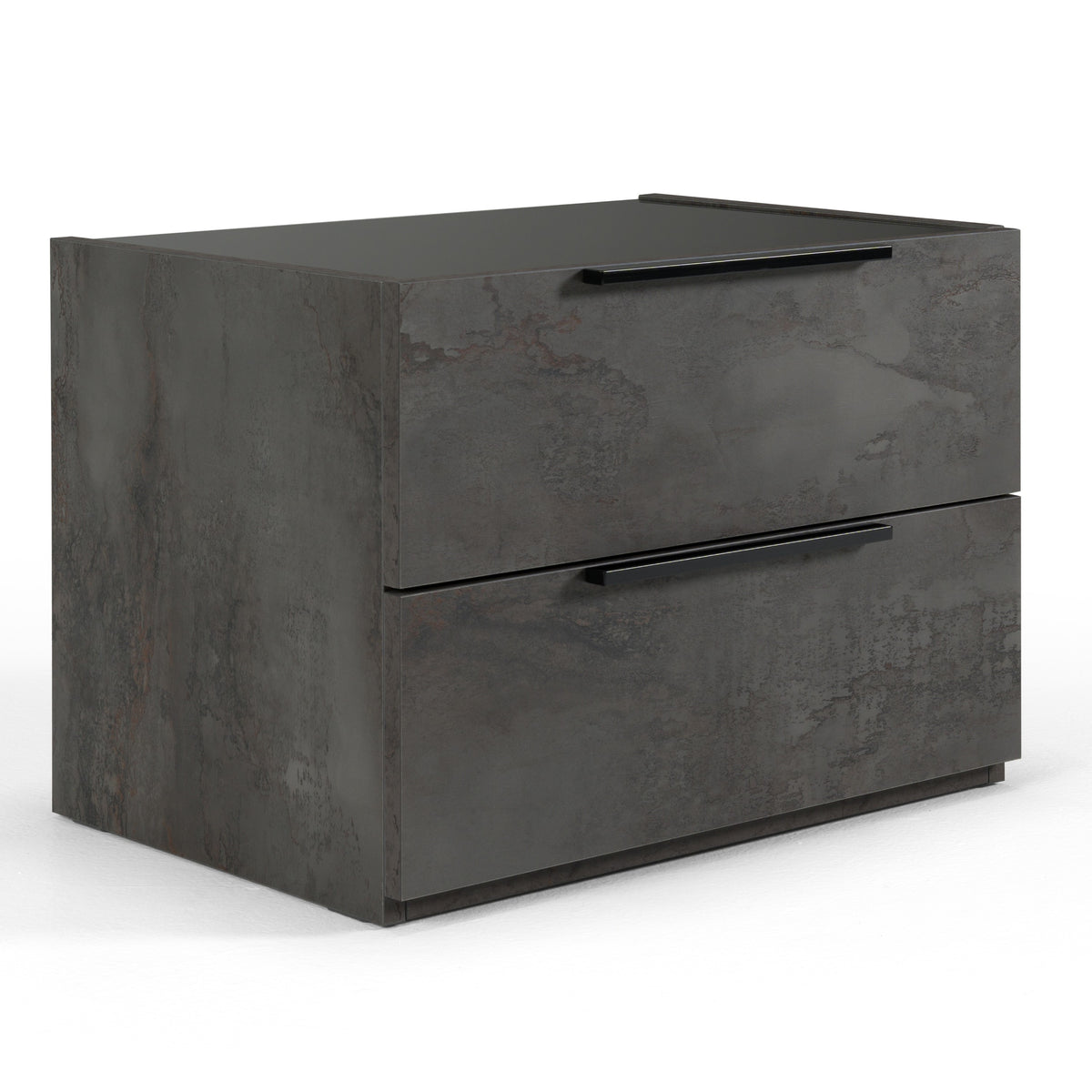 Ferrara Modern Volcano Oxide Grey Nightstand