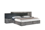 Eastern King Ferrara Modern Volcano Oxide Grey Bed