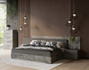 Ferrara Modern Volcano Oxide Grey Bedroom Set