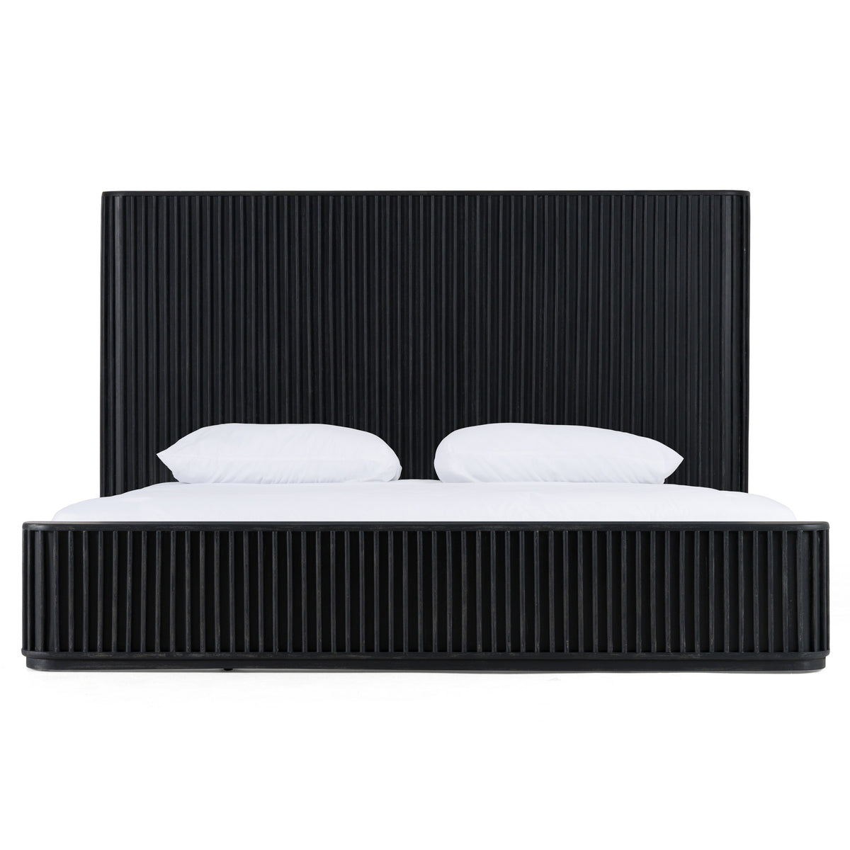 Fields Modern Black Acacia Bed