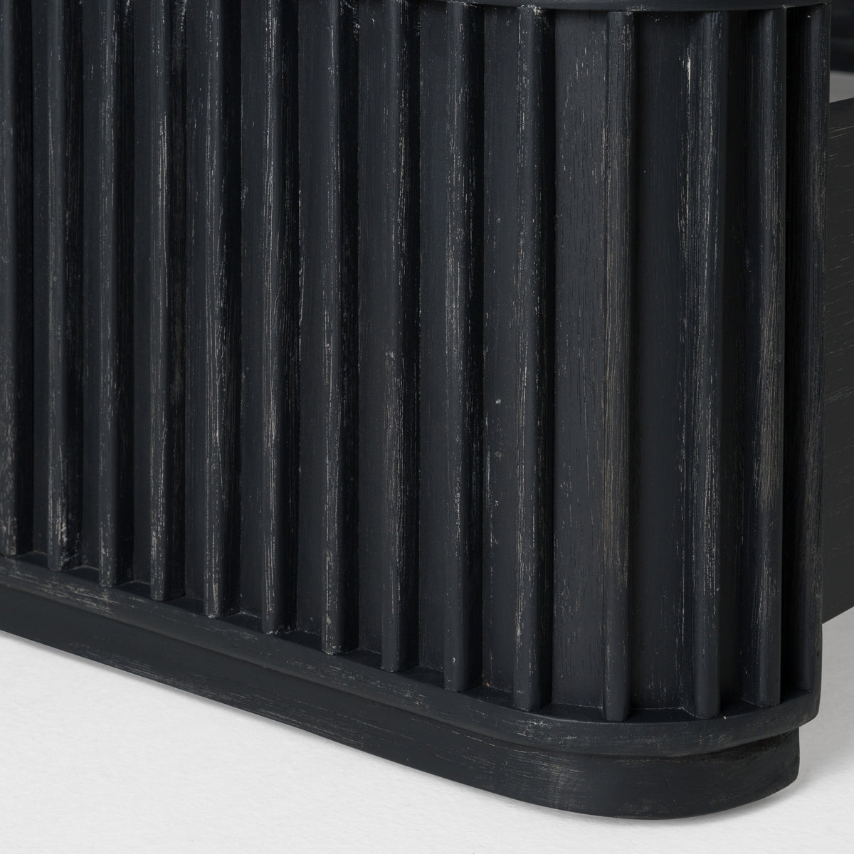 Fields Modern Black Acacia Bed