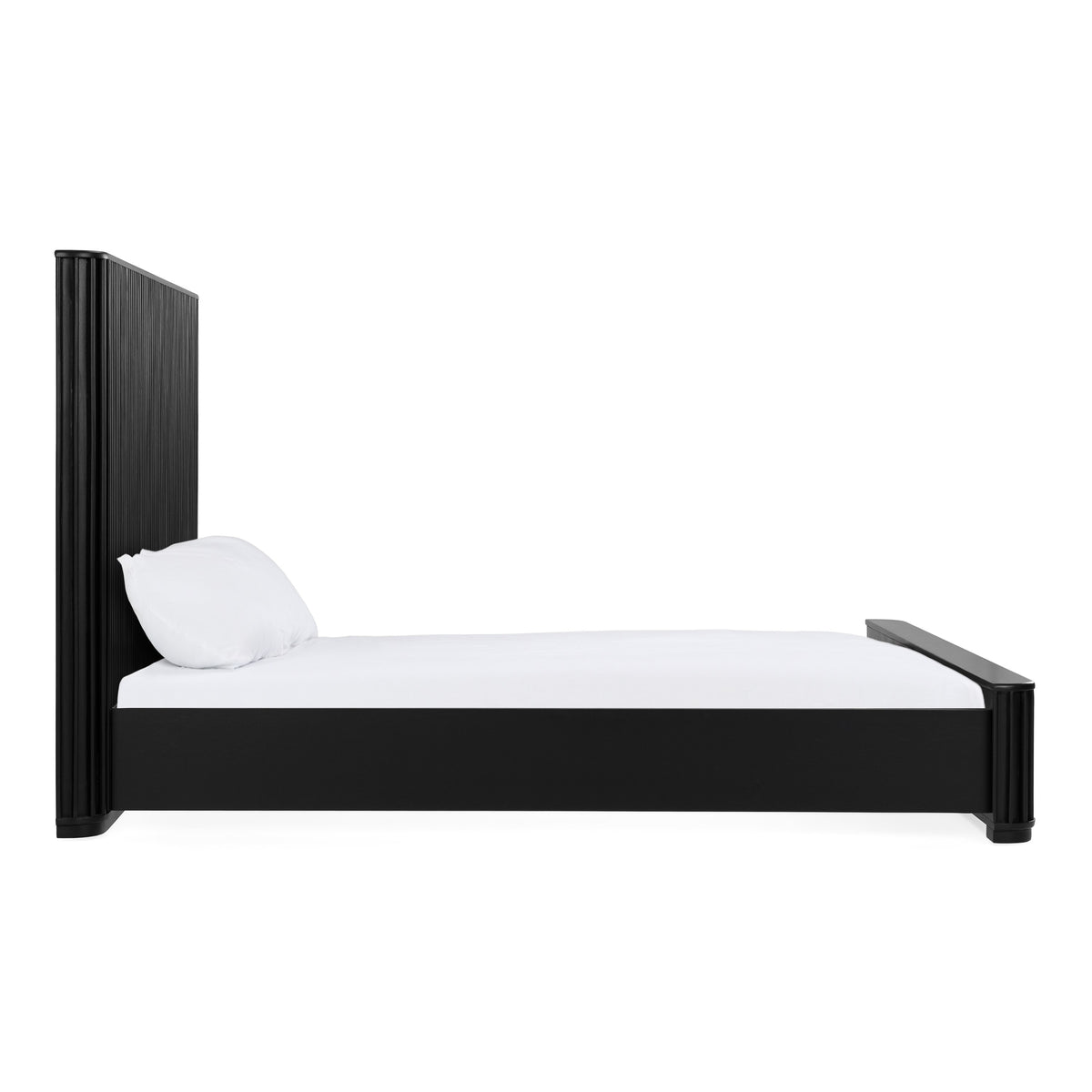 Fields Modern Black Acacia Bed