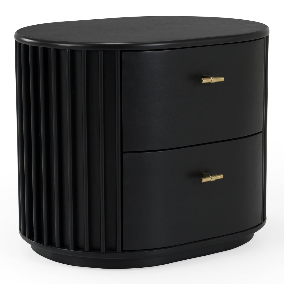Fields Modern Black Acacia Bedroom Set