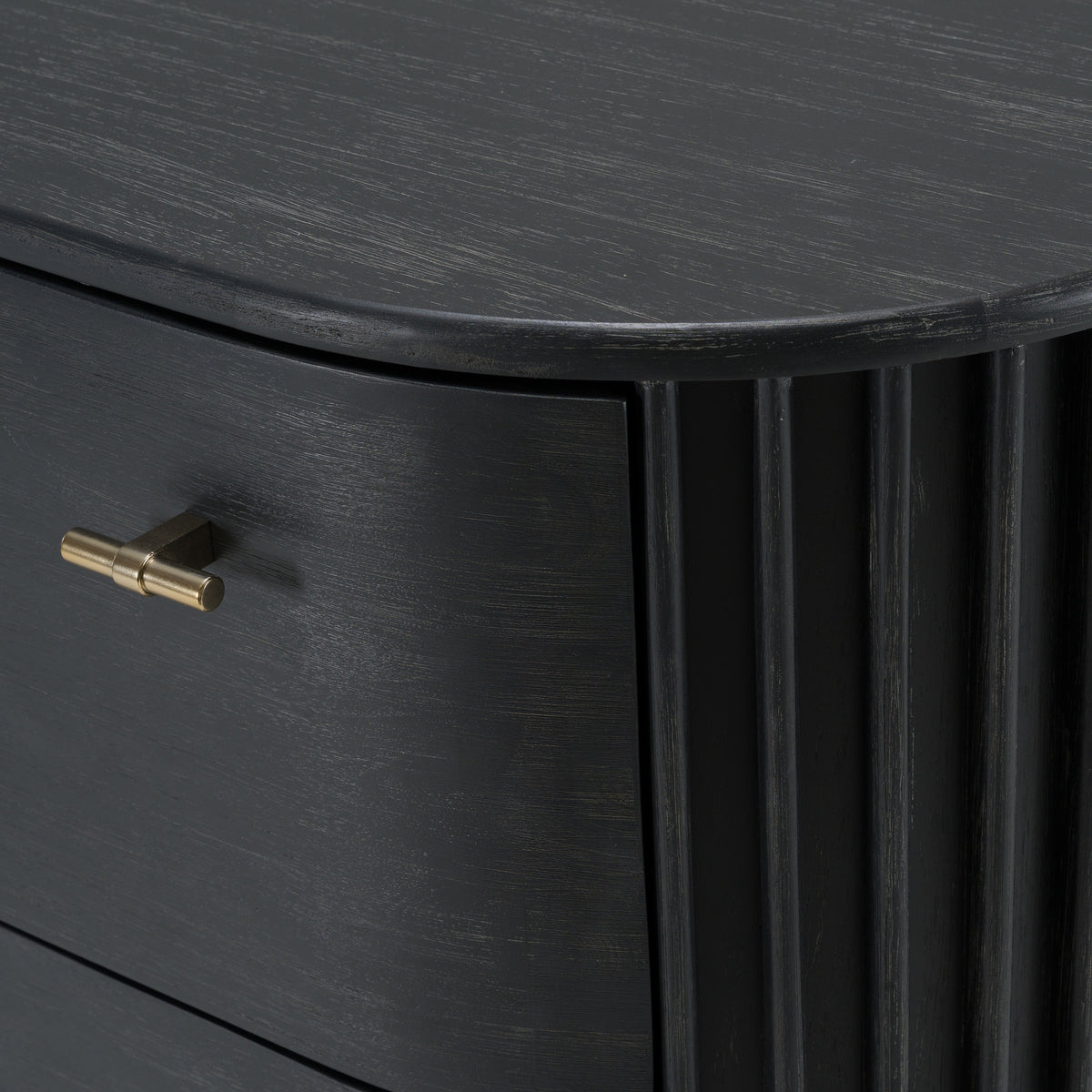 Fields Modern Black Acacia Chest
