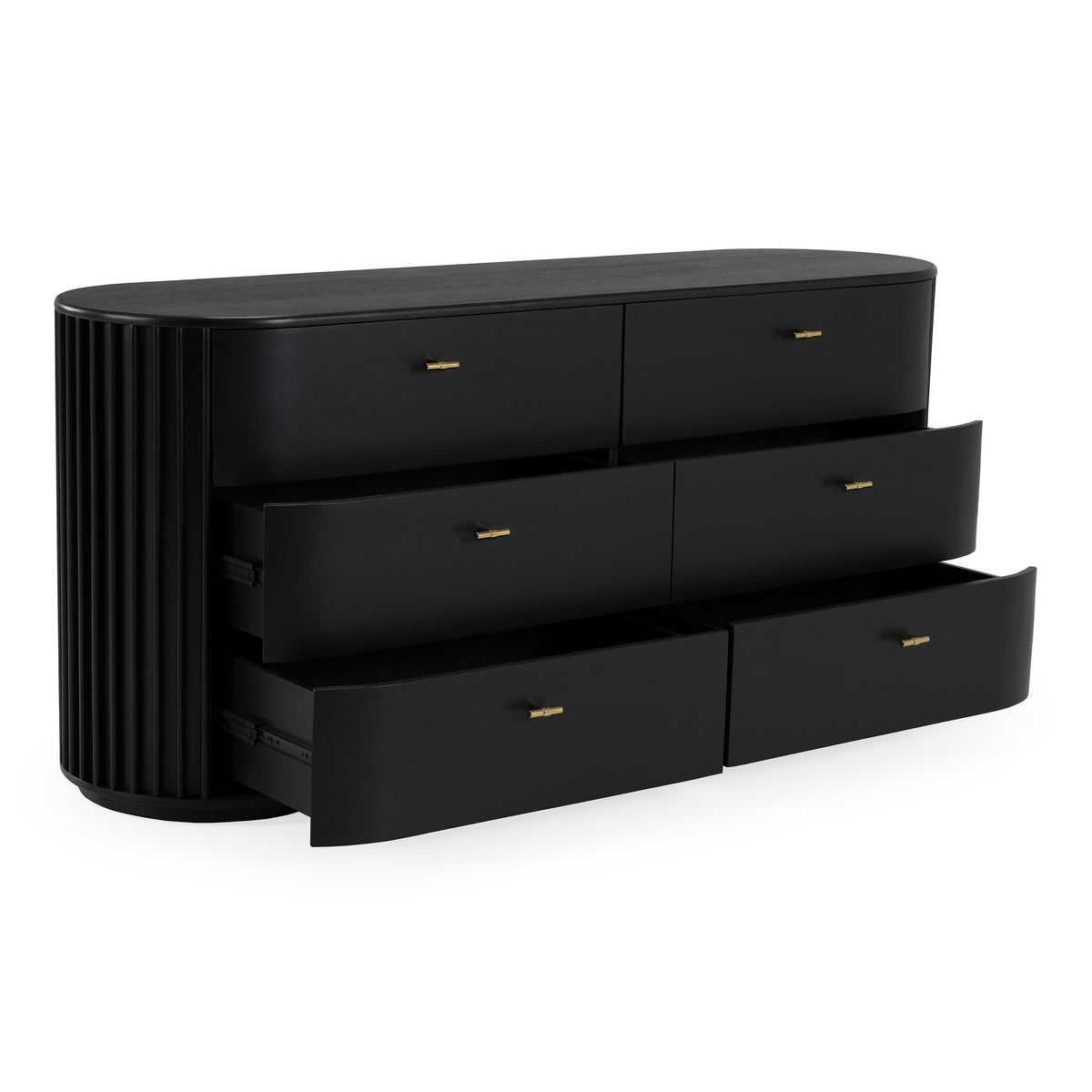 Fields Modern Black Acacia Dresser