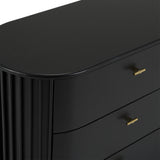 Fields Modern Black Acacia Dresser