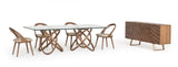 Finley Mid-Century Walnut & Gold Buffet