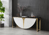 Flavio Gold + Marble Console Table