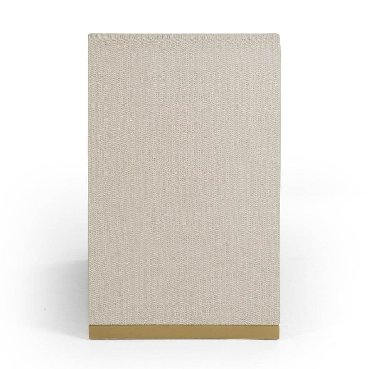Florence Modern Beige Leatherette + Gold Dresser