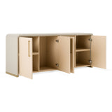 Florence Modern Beige Leatherette + Gold Buffet