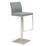 Folsum Modern Grey Adjustable Bar Stool