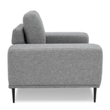 Fonda Modern Grey Fabric Chair