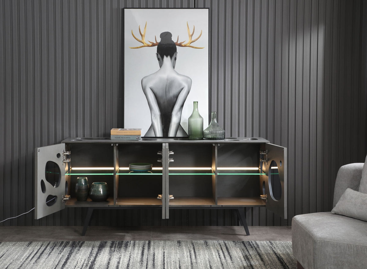 Fontana Modern Grey Buffet