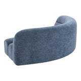 Forman Modern Blue Fabric Modular Corner Sectional Seat