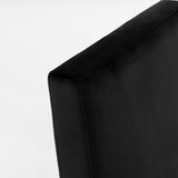 Fowler Modern Black Velvet Dining Chair