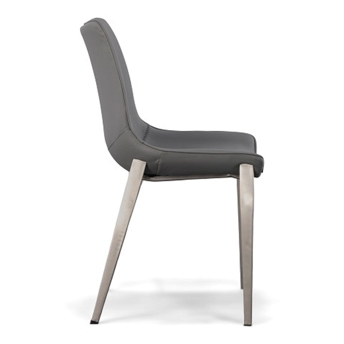 Frasier Modern Grey Eco-Leather Dining Chair (Set of 2)