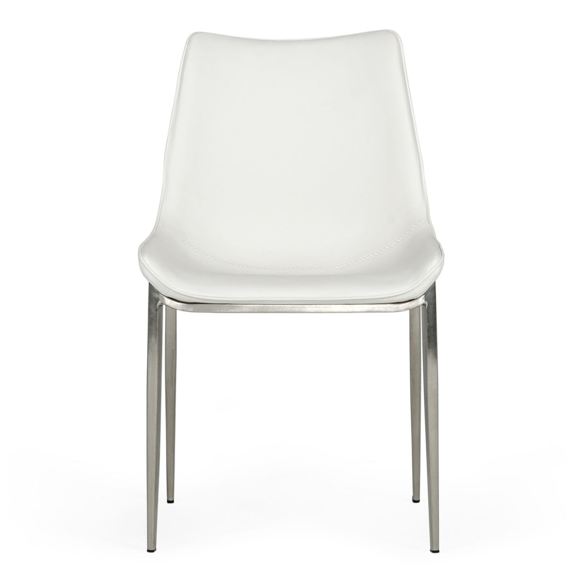 Frasier Modern White Eco-Leather Dining Chair (Set of 2)