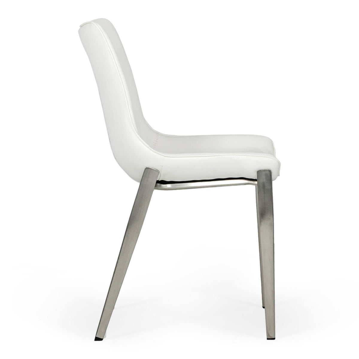 Frasier Modern White Eco-Leather Dining Chair (Set of 2)