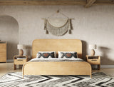 Dresden Modern Natural Acacia 1-Drawer Nightstand Bedroom Set