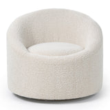 Frontier Glam Beige Fabric Accent Chair