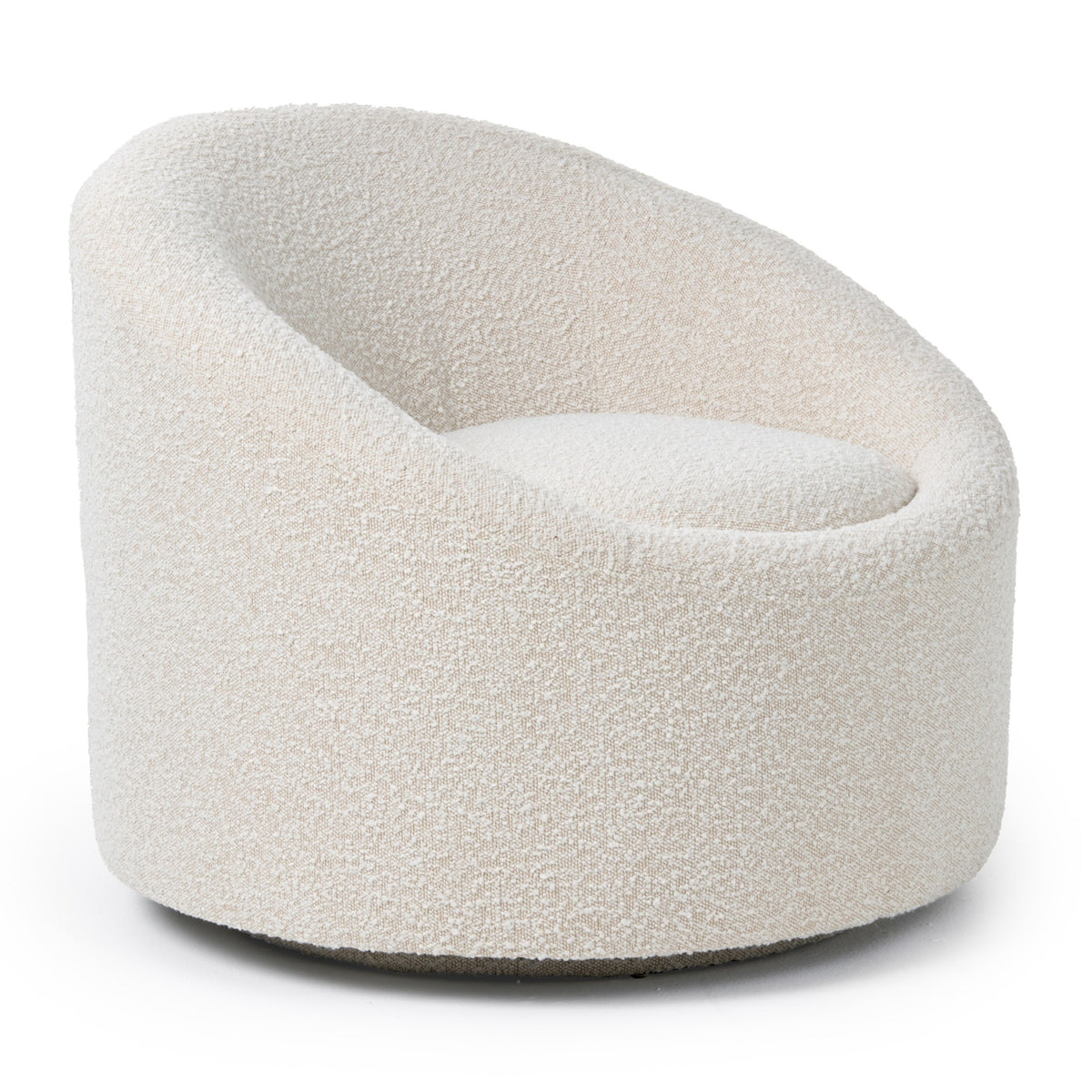 Frontier Glam Beige Fabric Accent Chair