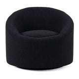 Frontier Glam Black Fabric Accent Chair