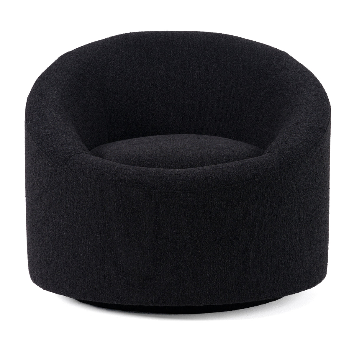 Frontier Glam Black Fabric Accent Chair