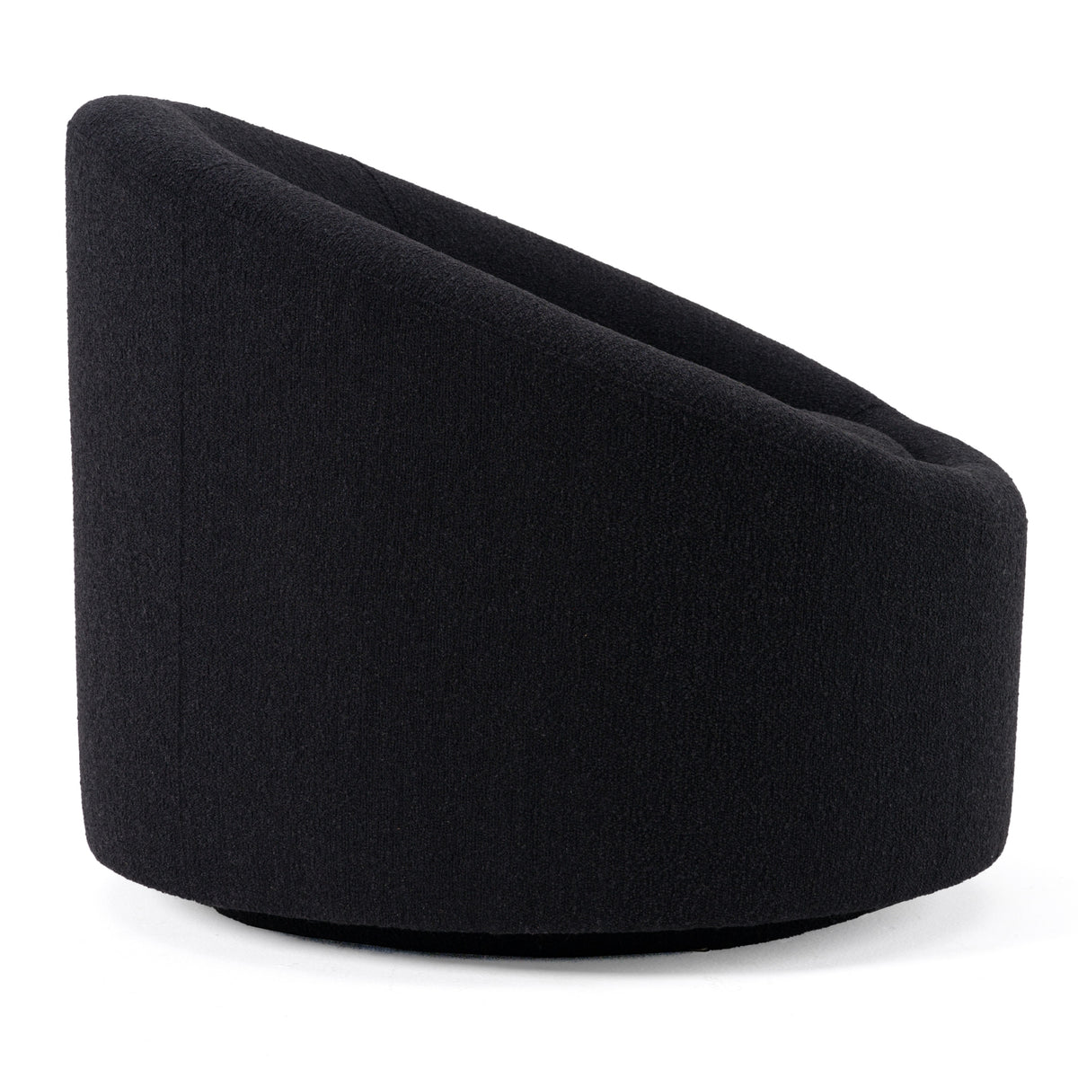 Frontier Glam Black Fabric Accent Chair