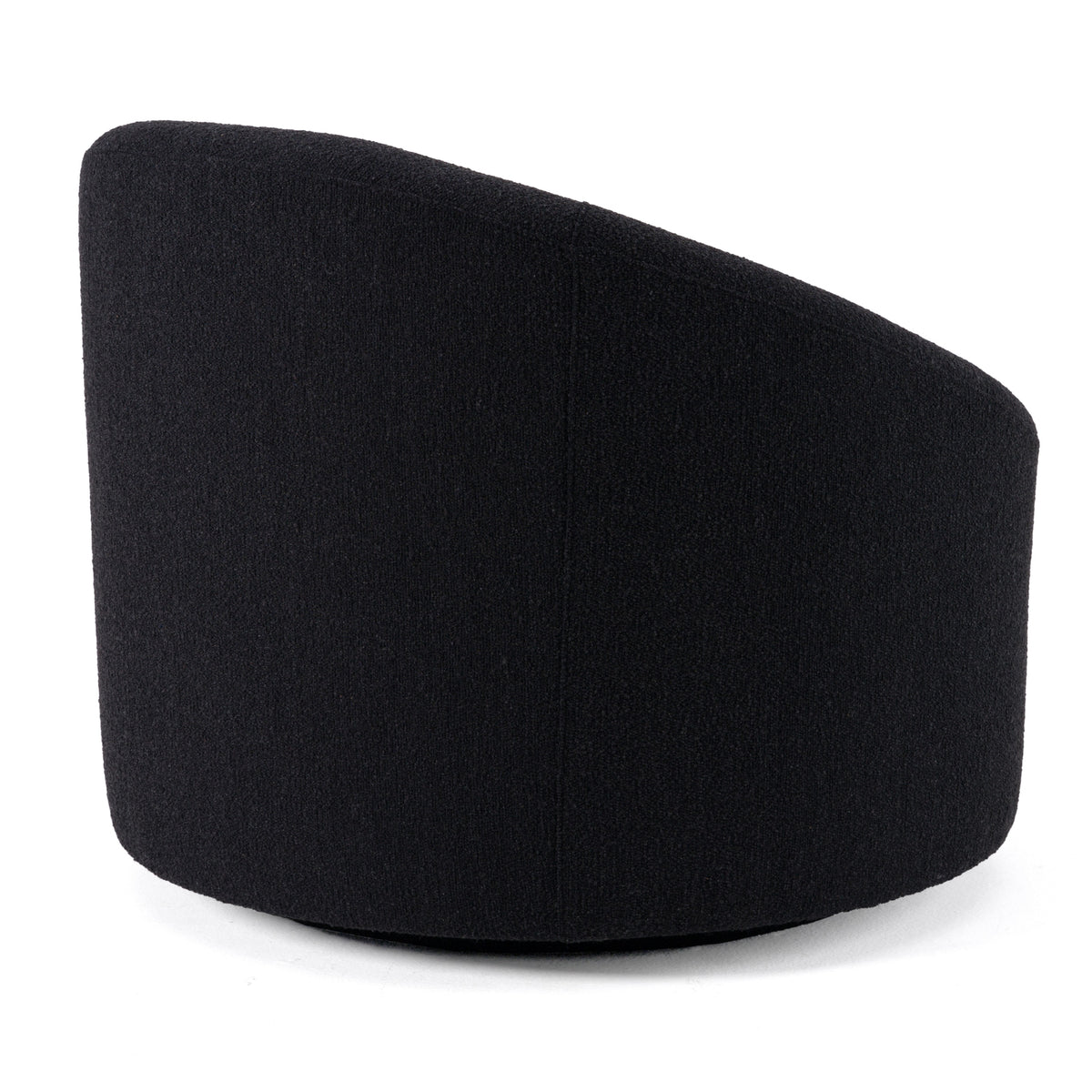 Frontier Glam Black Fabric Accent Chair