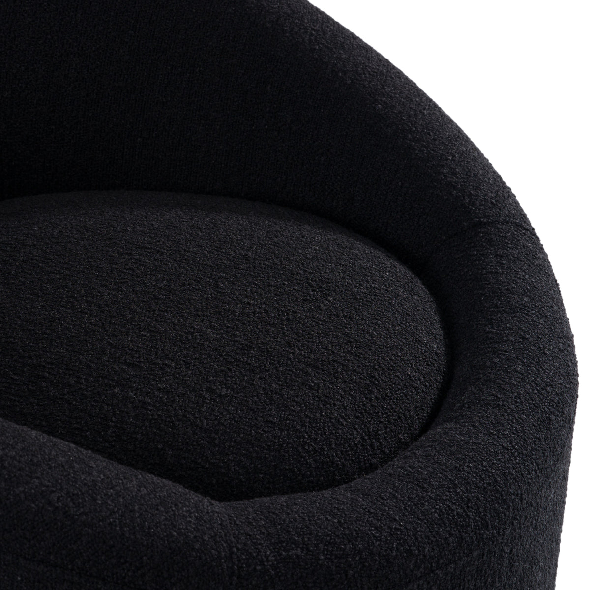 Frontier Glam Black Fabric Accent Chair