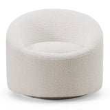 Frontier Glam Off-White Fabric Accent Chair