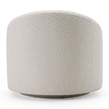 Frontier Glam Off-White Fabric Accent Chair