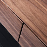 Frost Modern Small Walnut TV Stand