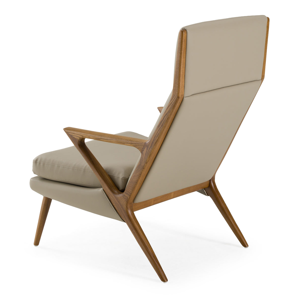 Fulton Modern Beige Lounge Chair & Ottoman