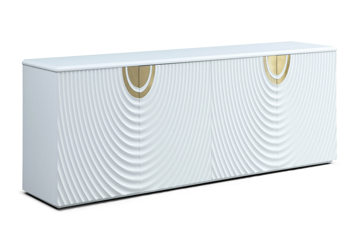 G1869 White + Gold Buffet