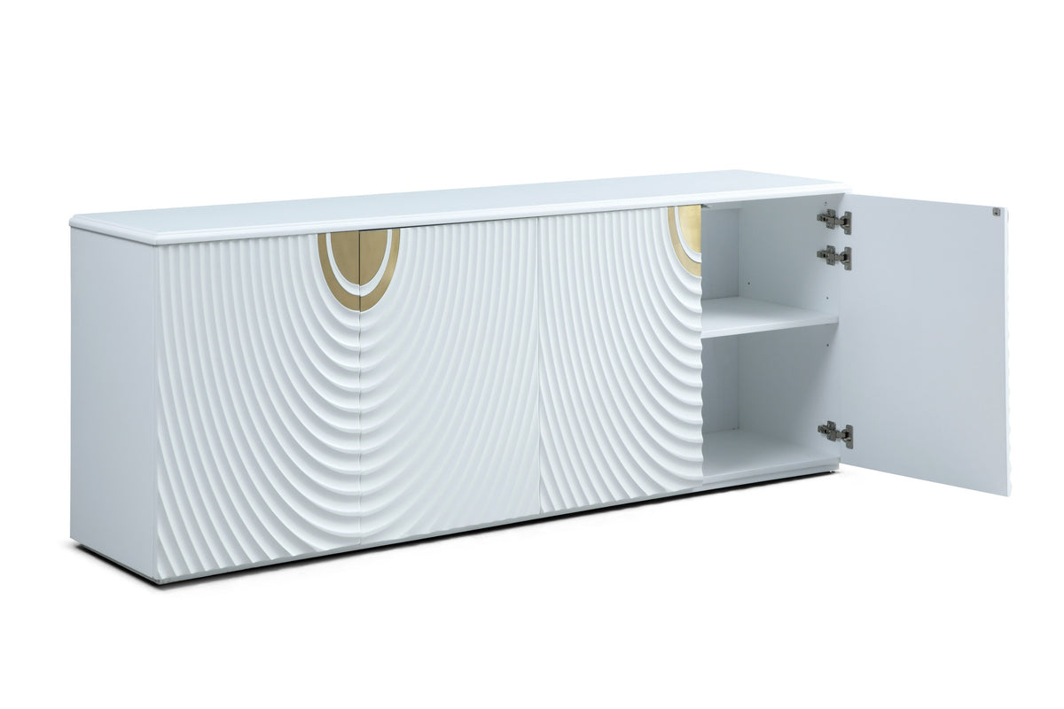 G1869 White + Gold Buffet