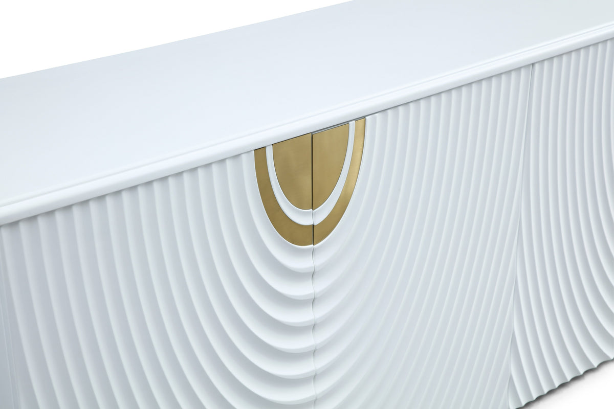 G1869 White + Gold Buffet