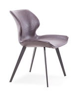 Moira Modern Dark Brown Eco-Leather Dining Chair (Set of 2)