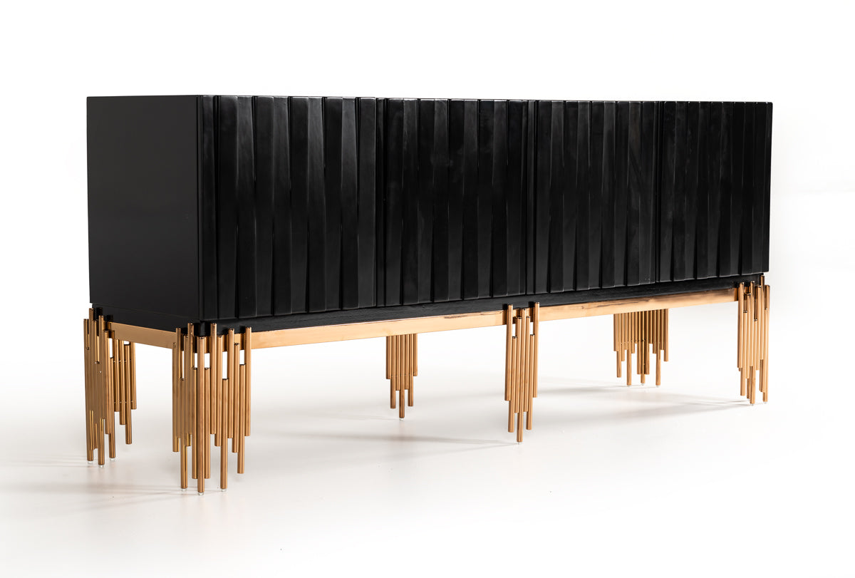 Token Modern Black & Rosegold Buffet