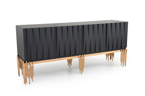 Token Modern Black & Rosegold Buffet